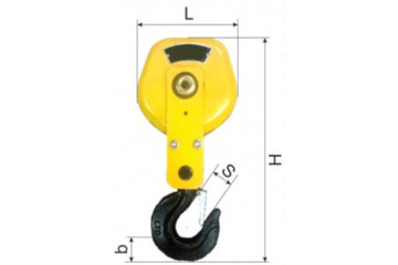 Крюковая подвеска однорольная к тали CD1 10т