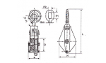 Блок с крюком ZK 2-8,0 (2 ролика)