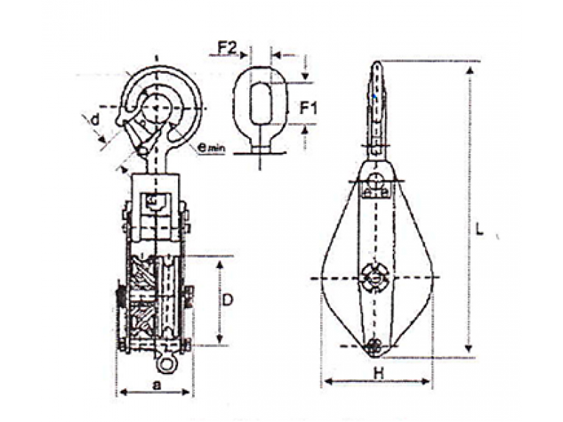 Блок с крюком ZK 2-8,0 (2 ролика)