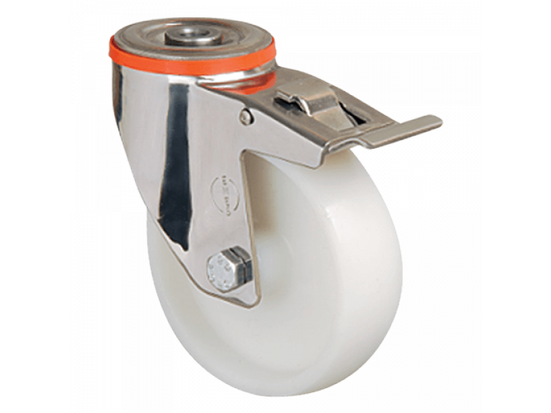 Колесо нейлоновое EM04 ZKZ 150 F (INOX)