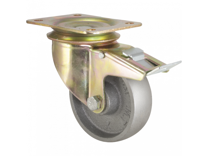 Колесная опора 3602-DDB-125-F18-HT с тормозом