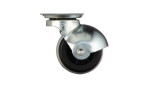 Комплект колес Tellure Rota 334201 из 4-х поворотных опор, Ø 40мм, нагрузка 20кг, серая резина, полипропилен