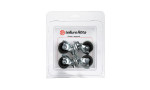 Комплект колес Tellure Rota 334201 из 4-х поворотных опор, Ø 40мм, нагрузка 20кг, серая резина, полипропилен